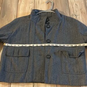 Stylish Gray Wool Jacket